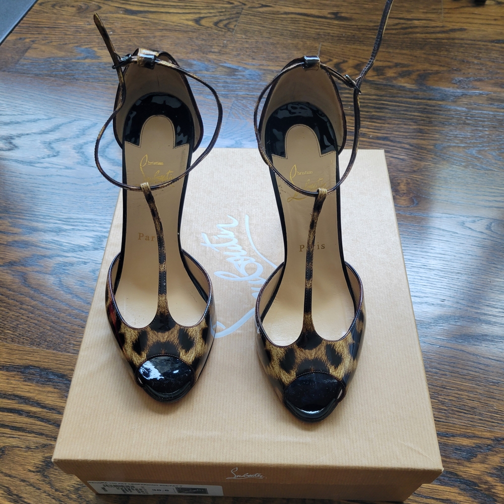 Christian Louboutin Senora Leopard Print Women's Shoes